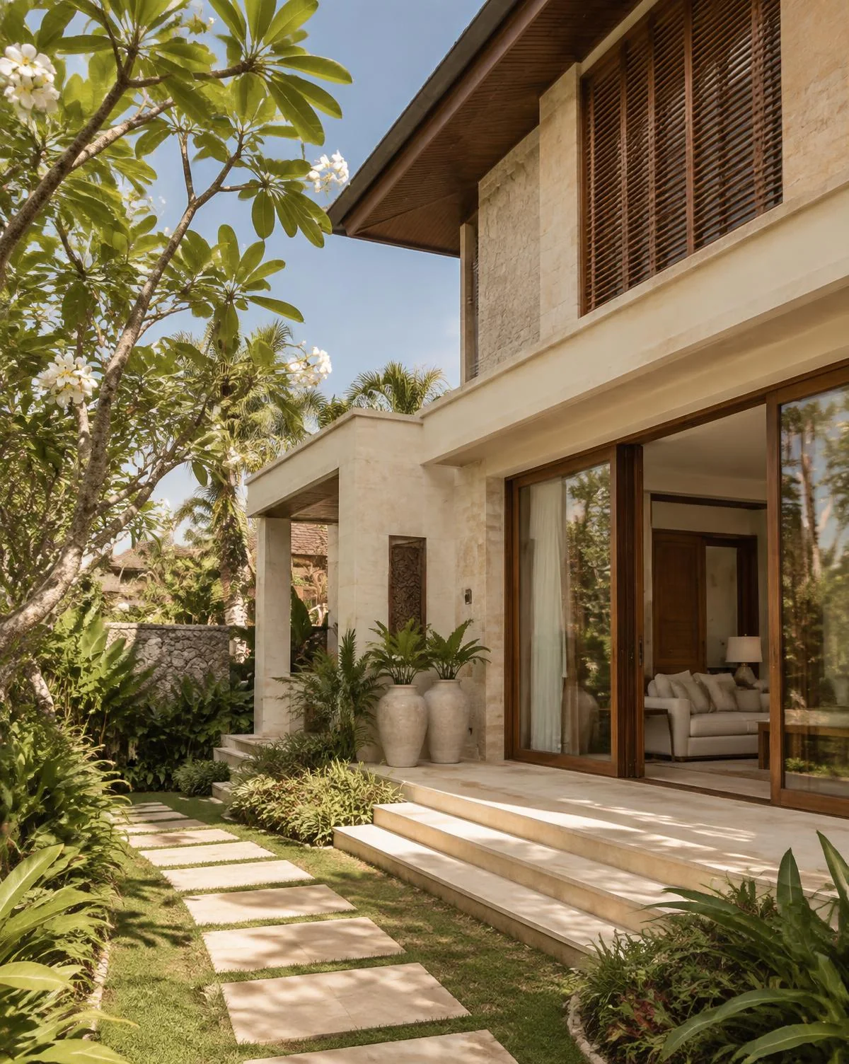 Garden entrance of a JD Villa residence