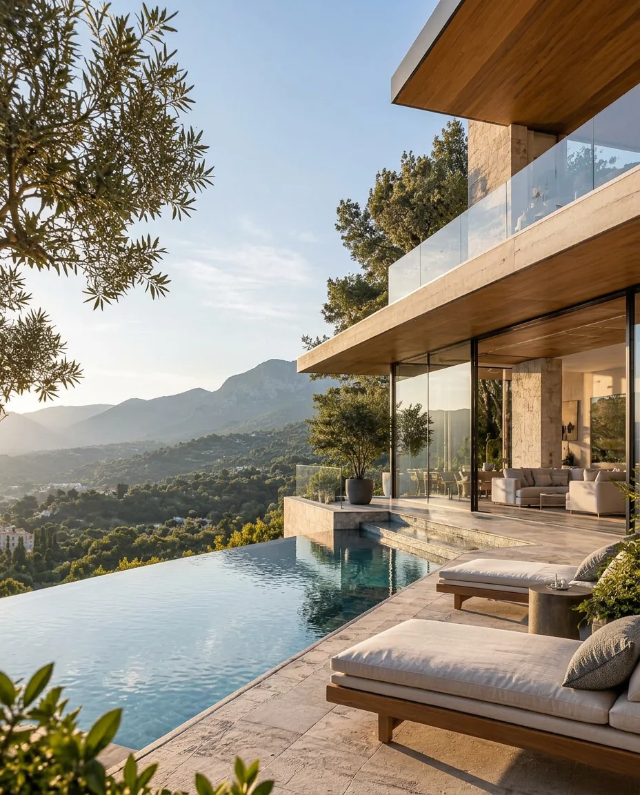 Ridge Villa in morning light at JD Villa